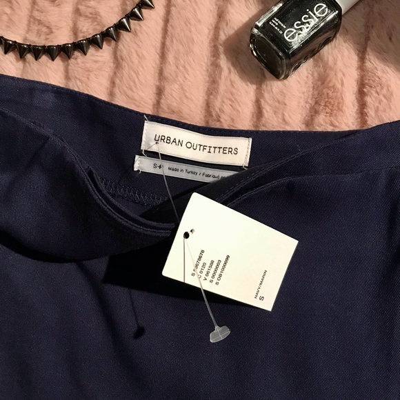 SMALL UO BLUE MINI WRAP SKIRT - Picture 7 of 12